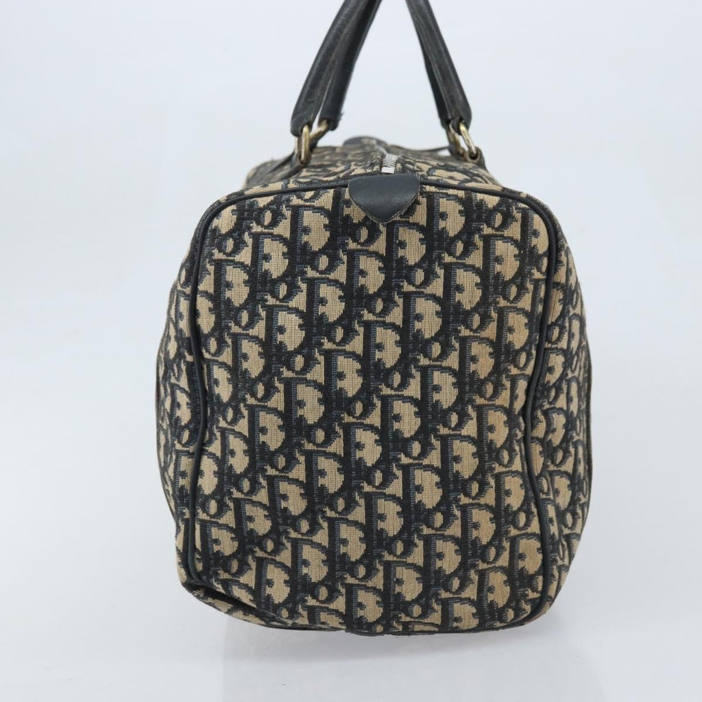 Christian Dior Vintage Trotter Handbag Canvas Navy Canvas Handbag ( )