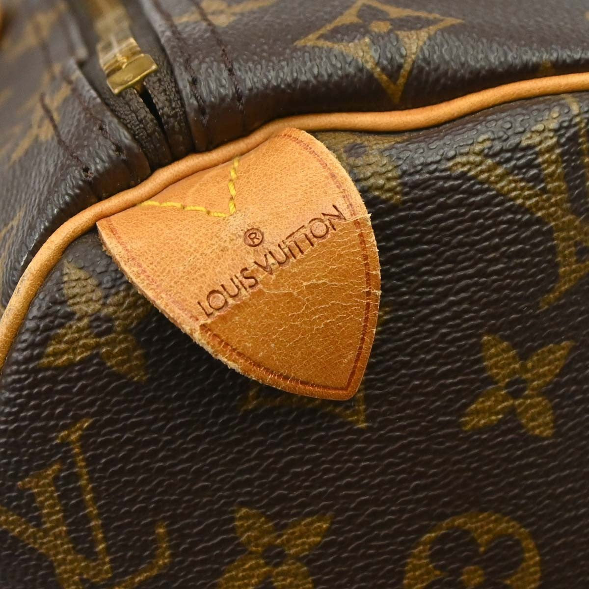 Louis Vuitton Speedy Handbag Monogram Canvas Brown Canvas Handbag ( )