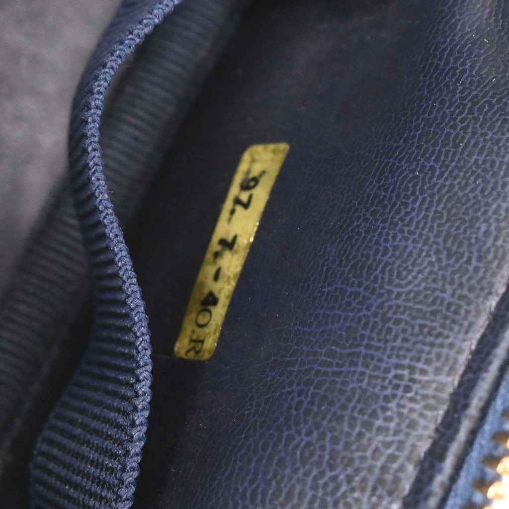 Chanel Vintage Cc Vanity Case Denim Blue Denim_Jeans Handbag (Authentic  )