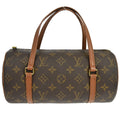 Louis Vuitton Papillon Handbag Monogram Canvas Brown Canvas Handbag ( )