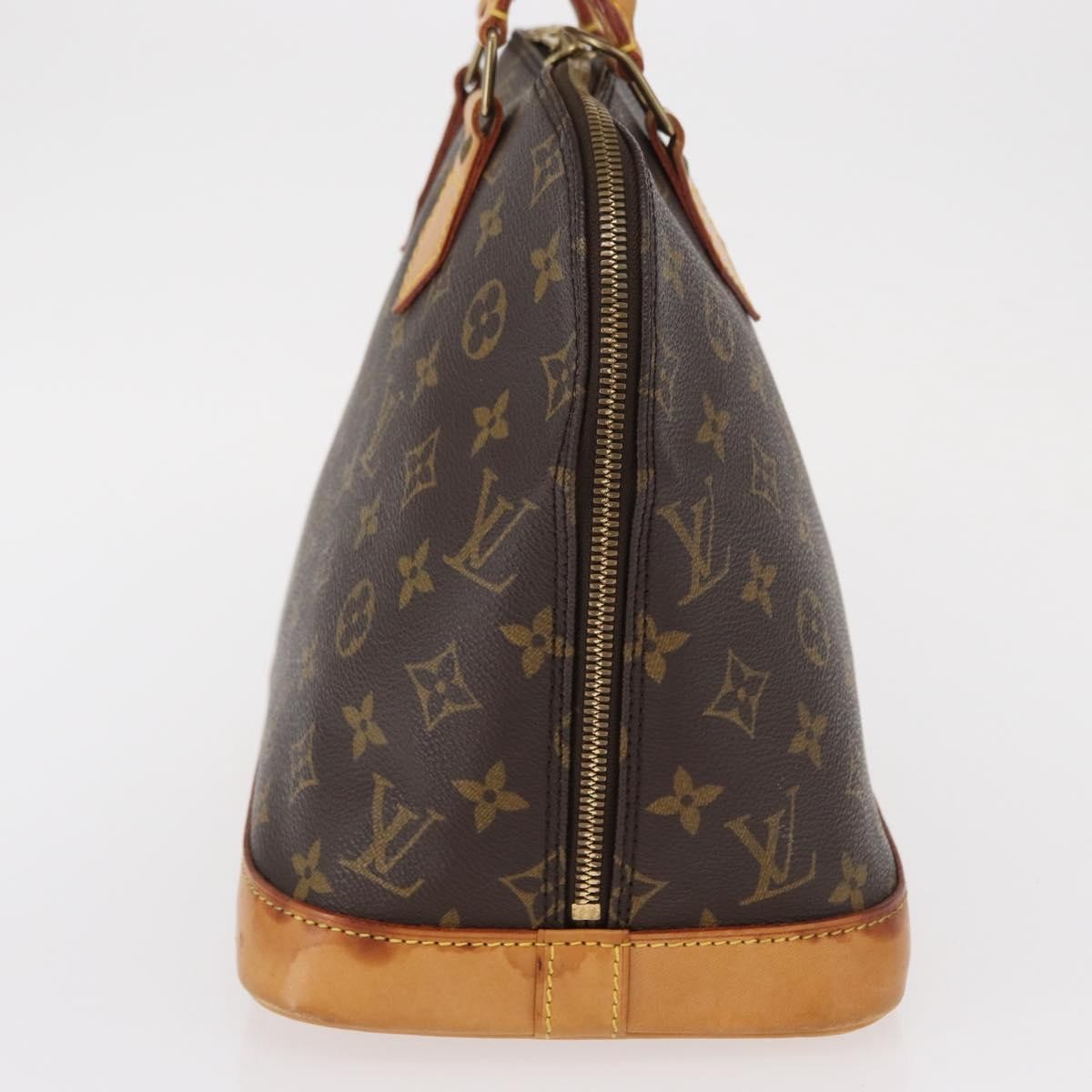 Louis Vuitton Alma Handbag Monogram Canvas Brown Canvas Handbag (Authentic  )