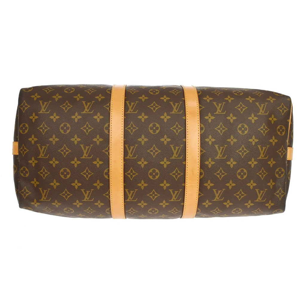 Louis Vuitton Keepall Bandouliere Bag Monogram Canvas Brown Canvas Handbag ( )