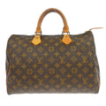 Louis Vuitton Speedy Handbag Monogram Canvas Brown Canvas Handbag ( )