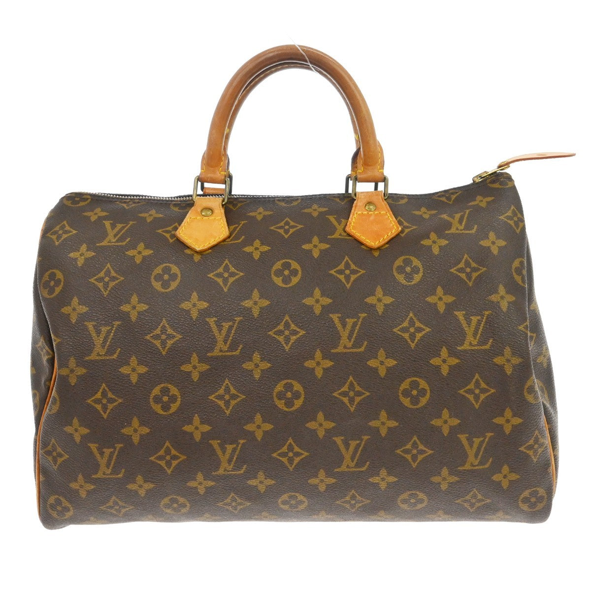 Louis Vuitton Speedy Handbag Monogram Canvas Brown Canvas Handbag ( )