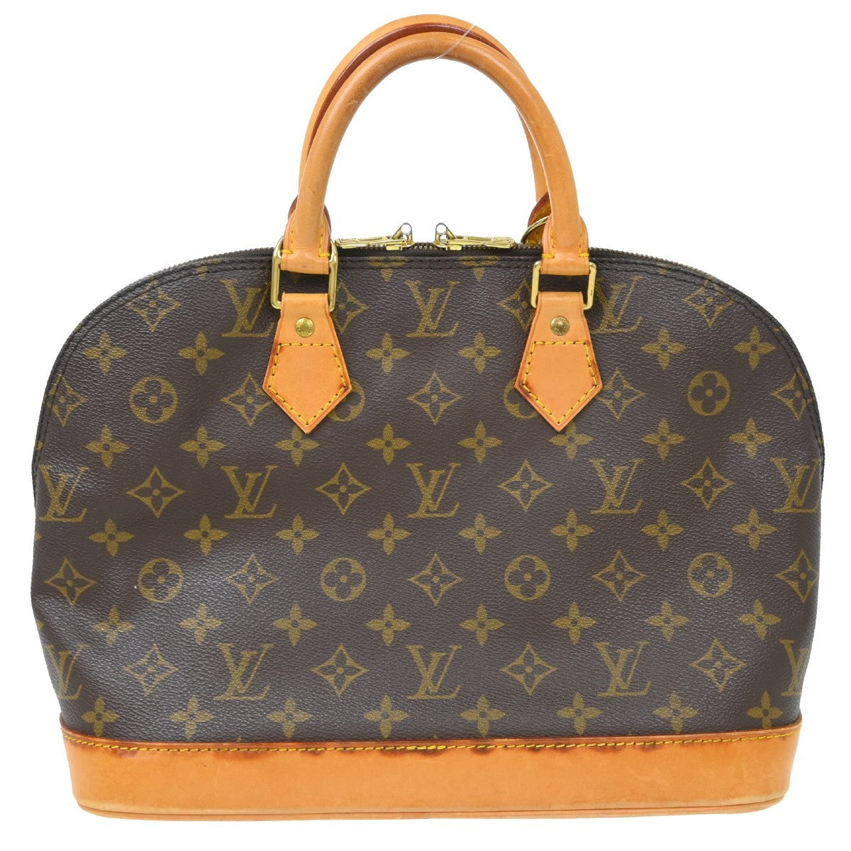 Louis Vuitton Alma Handbag Monogram Canvas Brown Canvas Handbag ( )