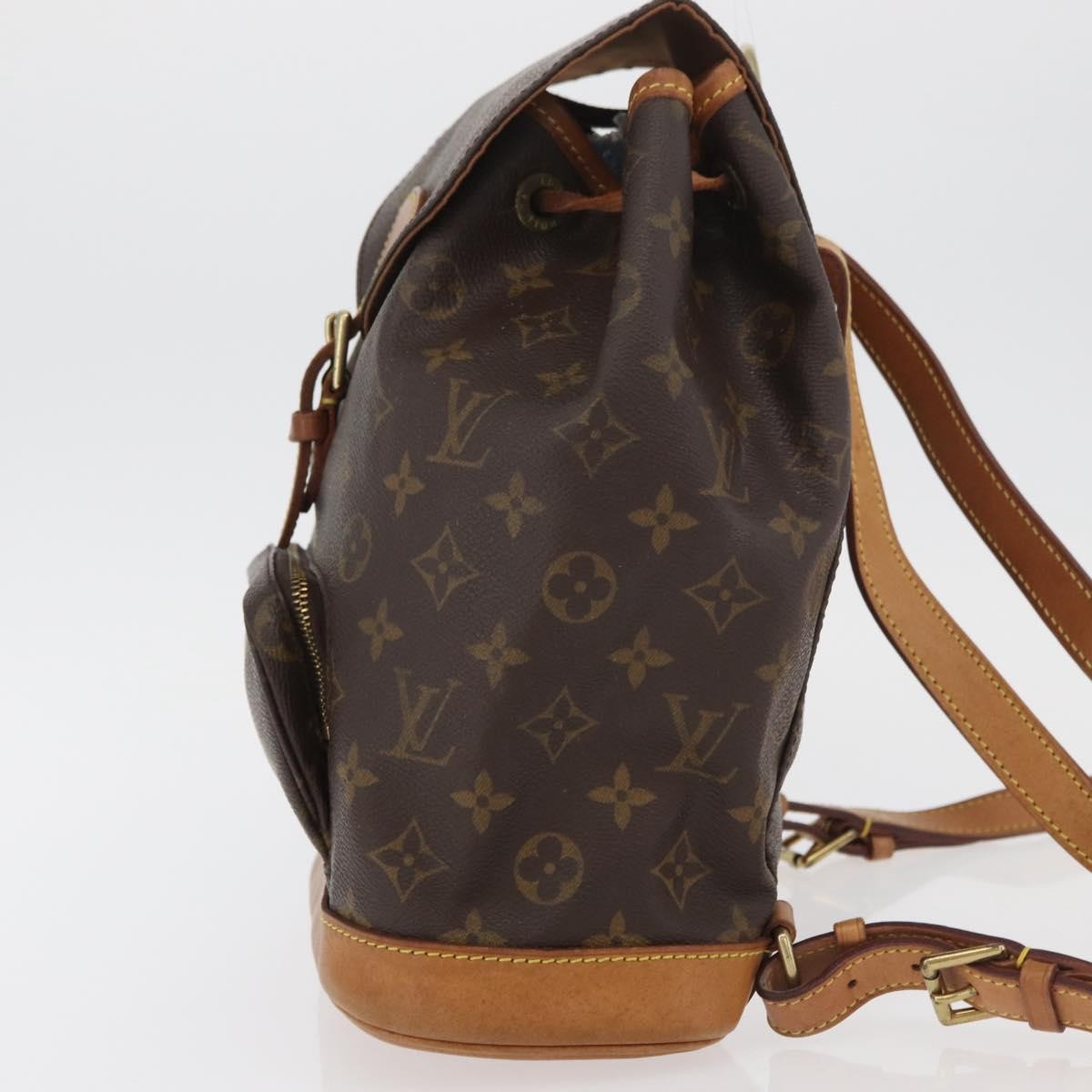 Louis Vuitton Vintage Montsouris Backpack Monogram Canvas Brown Canvas Backpack Bag ( )