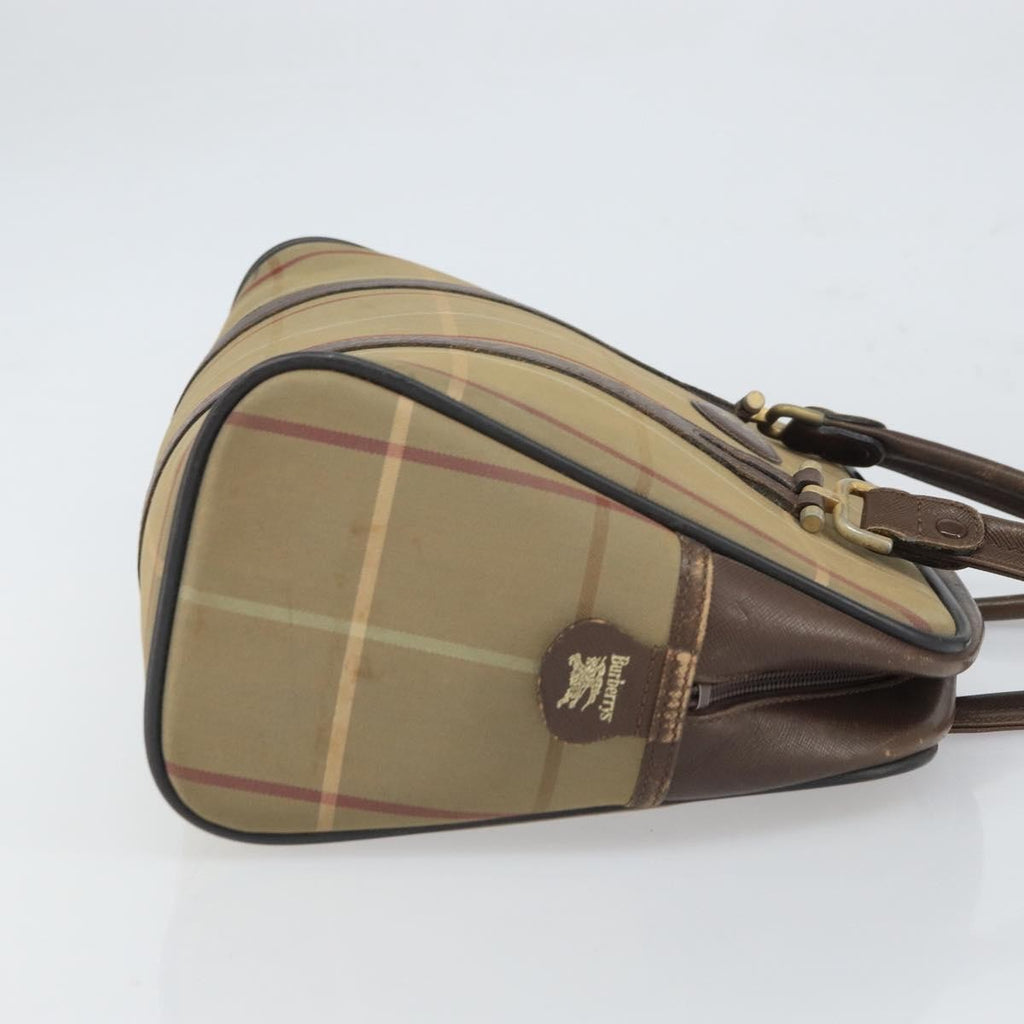 Burberry Nova Handbag Canvas Beige Canvas Handbag (Authentic  )