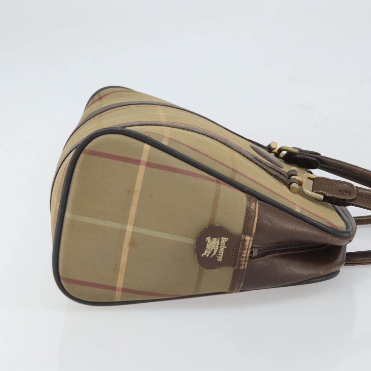 Burberry Nova Handbag Canvas Beige Canvas Handbag (Authentic  )