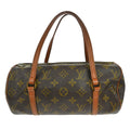 Louis Vuitton Papillon Handbag Monogram Canvas Brown Canvas Handbag ( )