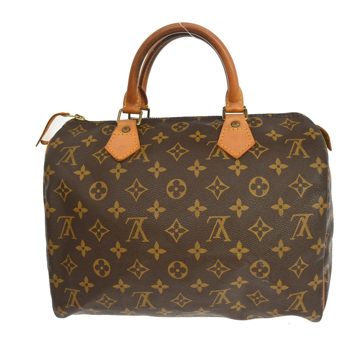 Louis Vuitton Speedy Handbag Monogram Canvas Brown Canvas Handbag ( )