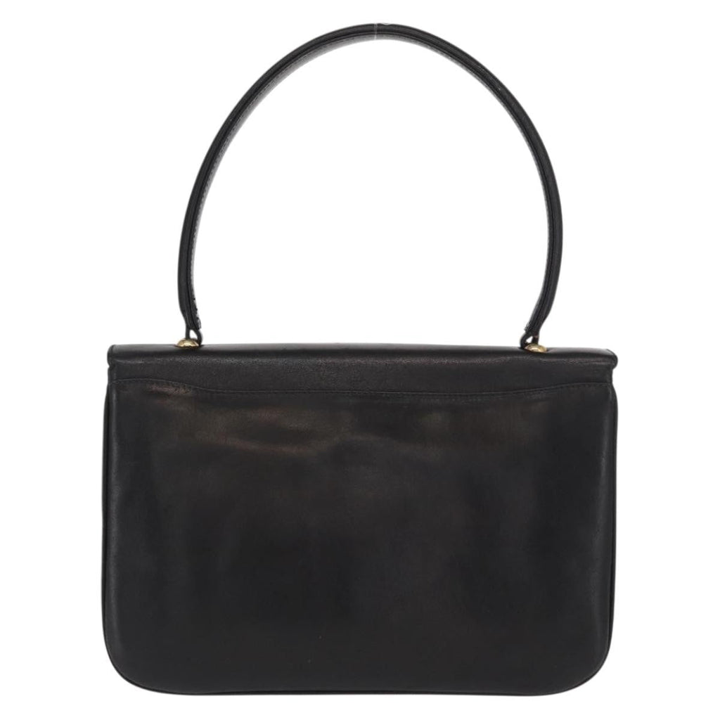 Celine Handbag Leather Black Leather Handbag (Authentic  )