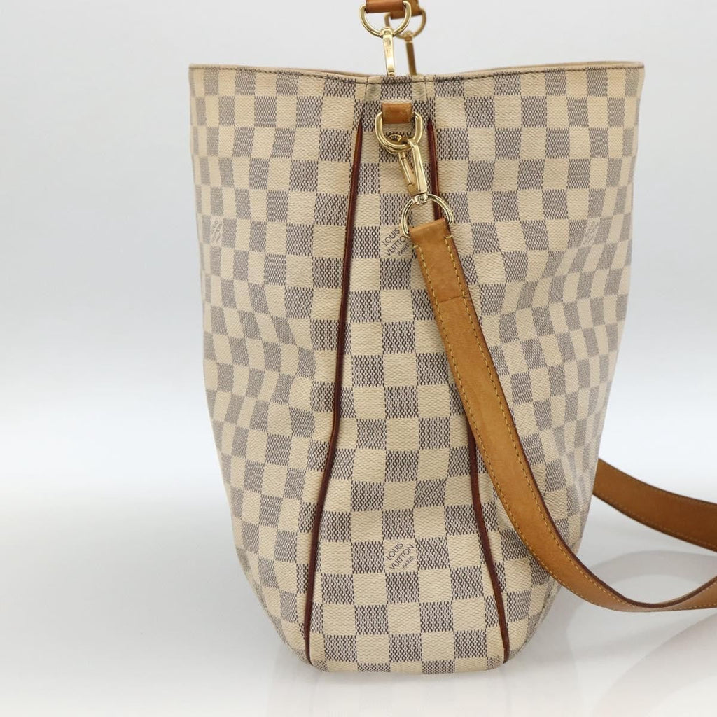 Louis Vuitton Soffi Handbag Damier Beige Canvas Handbag (Authentic  )