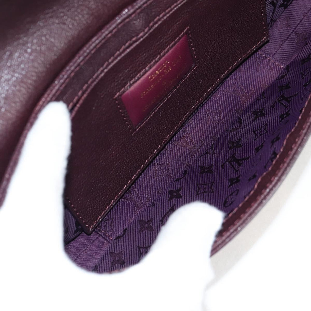 Louis Vuitton Avant Garde Pochette Leather With Suede Brown Leather Bag (Authentic  )