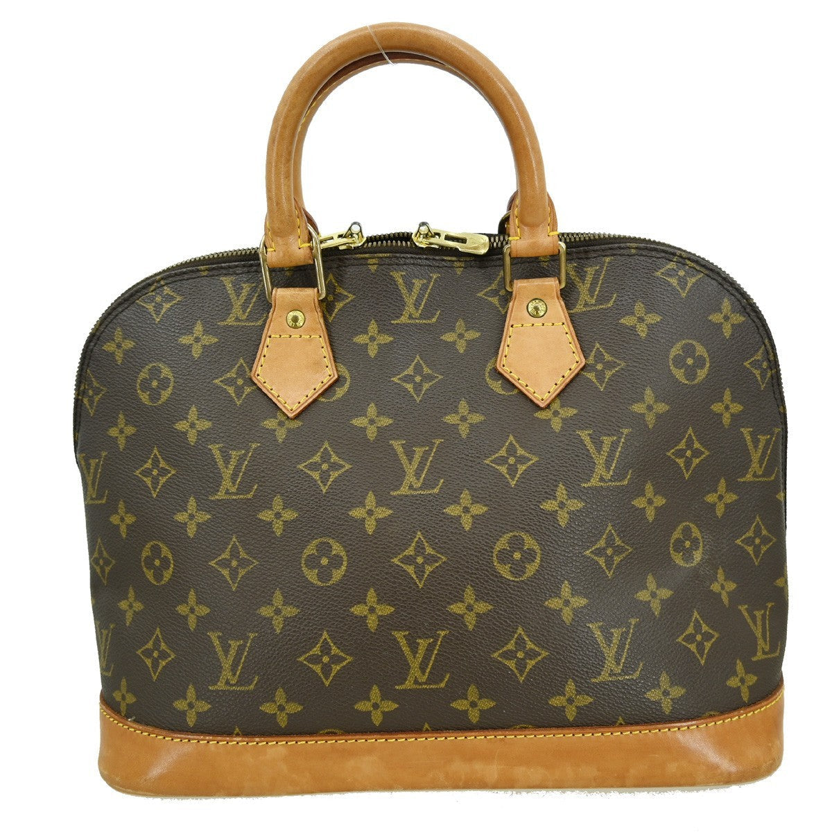 Louis Vuitton Alma Handbag Monogram Canvas Brown Canvas Handbag ( )
