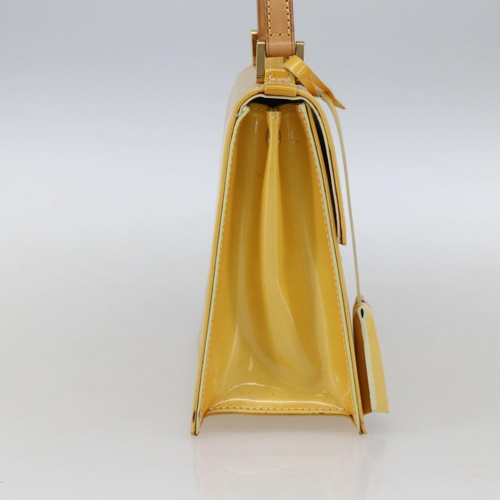 Louis Vuitton Spring Street Nm Handbag Patent Leather Yellow Patent_Leather Handbag (Authentic  )