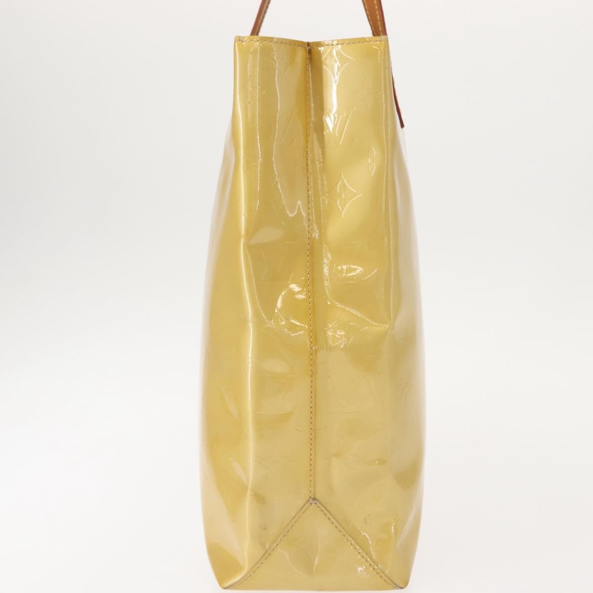 Louis Vuitton Reade Handbag Monogram Vernis Beige Patent_Leather Handbag (Authentic  )