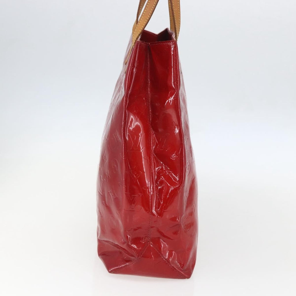 Louis Vuitton Reade Handbag Monogram Vernis Red Patent_Leather Handbag (Authentic  )
