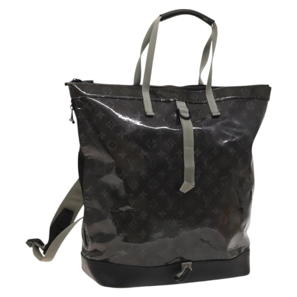 Louis Vuitton Zipped Tote Limited Edition Monogram Eclipse Glaze Canvas Black Canvas Backpack Bag (Authentic  )