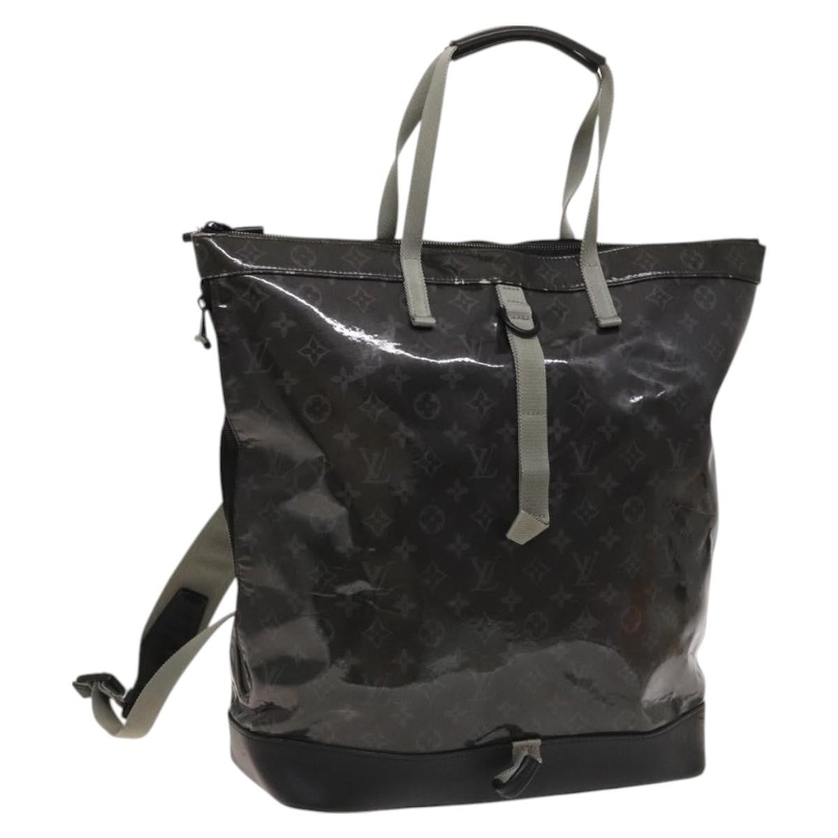 Louis Vuitton Zipped Tote Limited Edition Monogram Eclipse Glaze Canvas Black Canvas Backpack Bag (Authentic  )