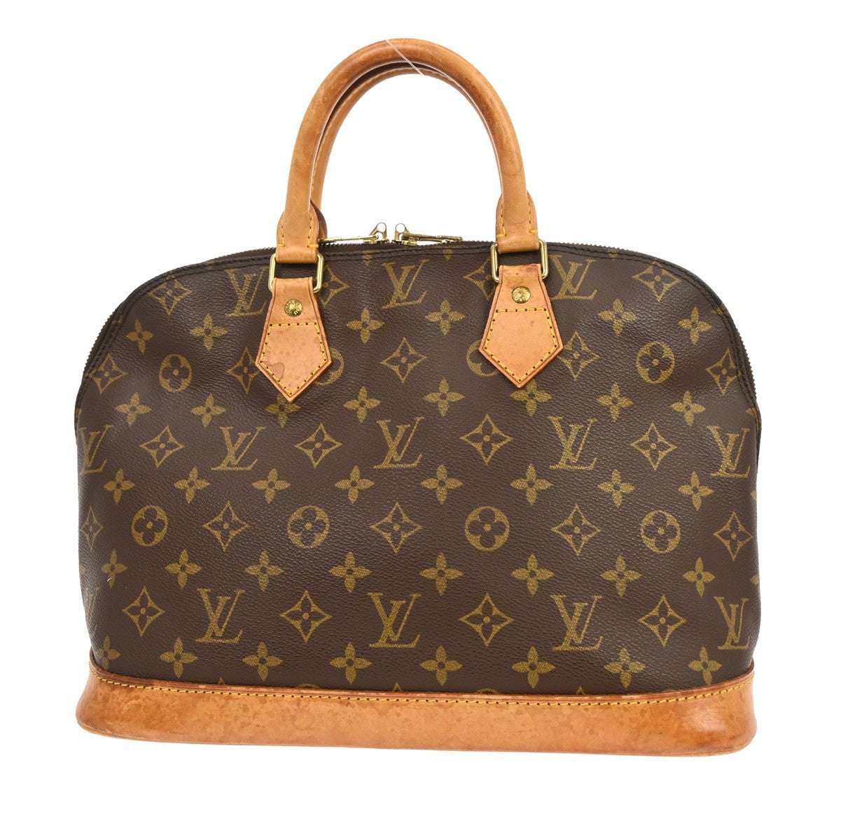 Louis Vuitton Alma Handbag Monogram Canvas Brown Canvas Handbag ( )