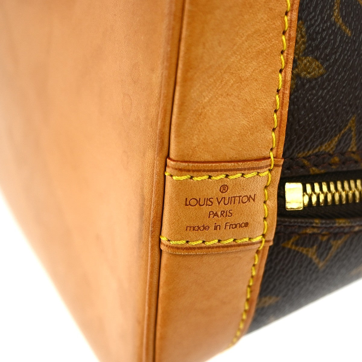 Louis Vuitton Alma Handbag Monogram Canvas Brown Canvas Handbag ( )