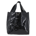 Prada Vintage Handbag Patent Leather Black Patent_Leather Handbag (Authentic  )