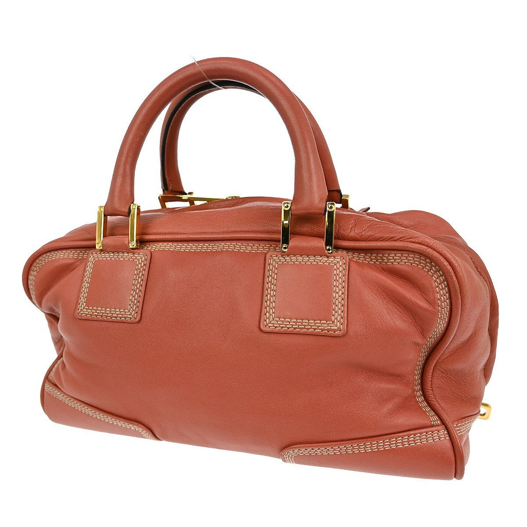 Loewe Amazona Bag Leather Pink Leather Handbag ( )