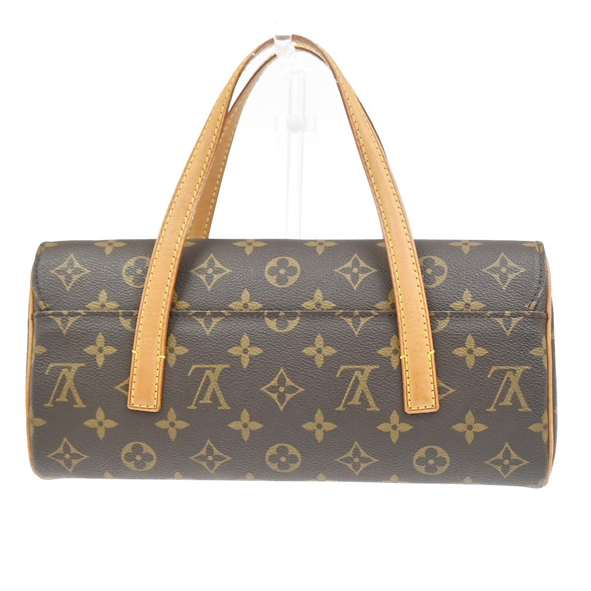 Louis Vuitton Sonatine Handbag Monogram Canvas Brown Canvas Handbag ( )