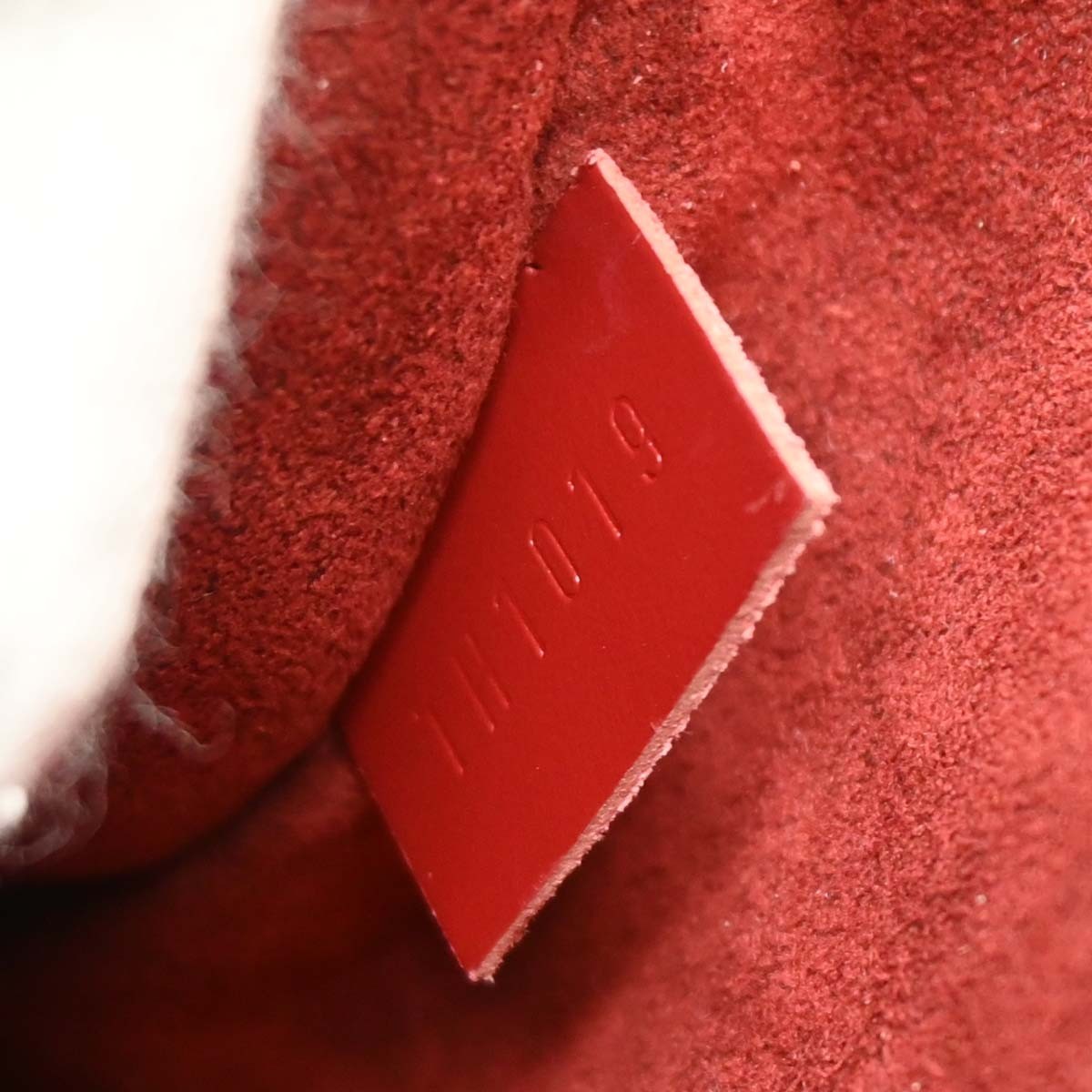 Louis Vuitton Jasmin Bag Epi Leather Red Leather Handbag (Authentic  )