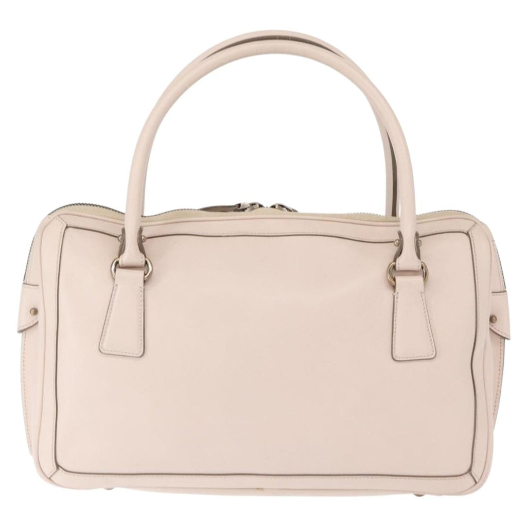 Salvatore Ferragamo Gancini Handbag Leather Pink Leather Handbag (Authentic  )