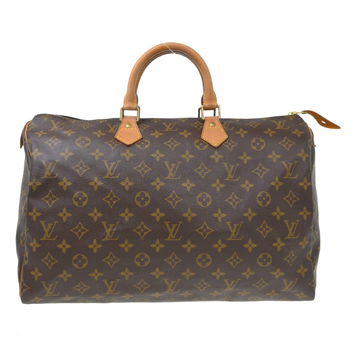 Louis Vuitton Speedy Handbag Monogram Canvas Brown Canvas Handbag ( )
