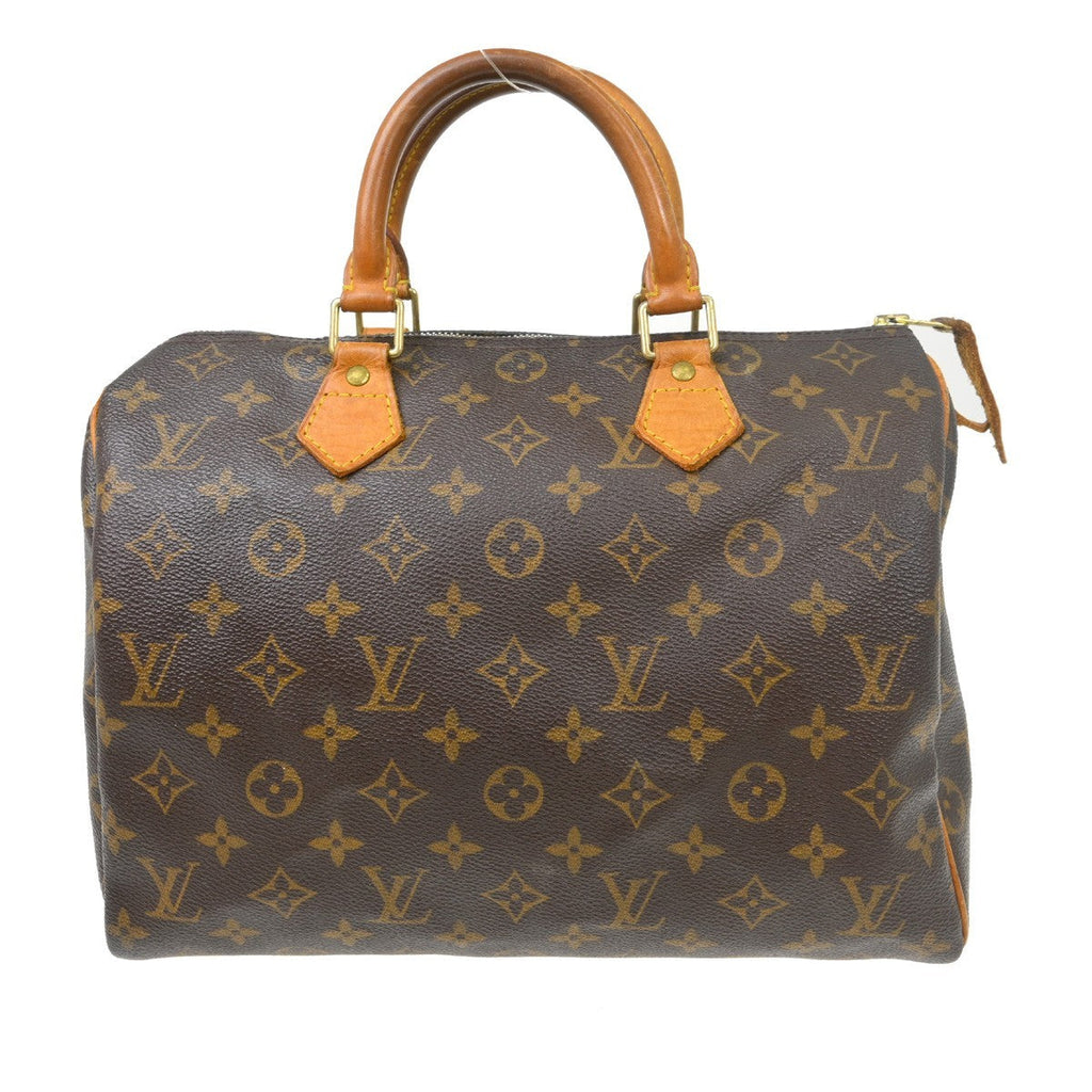 Louis Vuitton Speedy Handbag Monogram Canvas Brown Canvas Handbag ( )