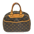 Louis Vuitton Trouville Handbag Monogram Canvas Brown Canvas Handbag (Authentic  )