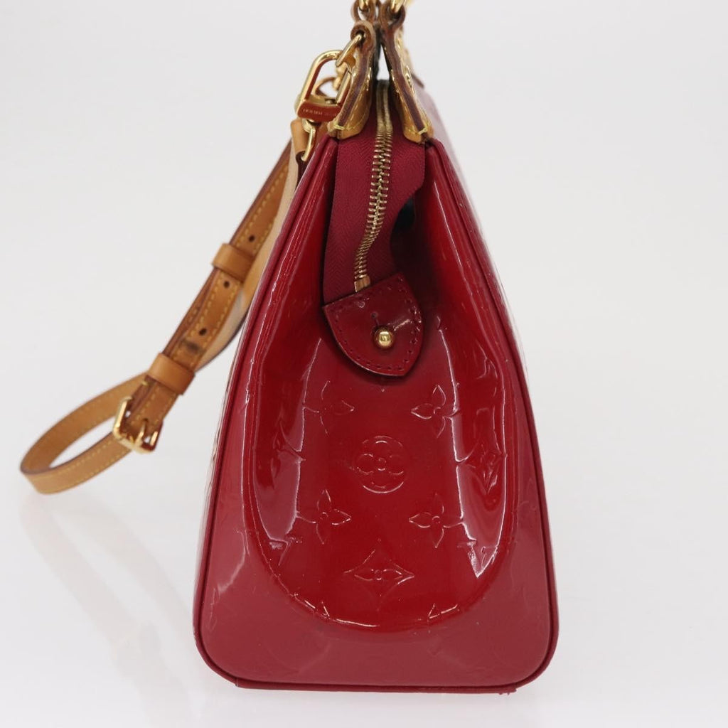 Louis Vuitton Brea Handbag Monogram Vernis Red Patent_Leather Handbag (Authentic  )