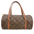 Louis Vuitton Papillon Handbag Monogram Canvas Brown Canvas Handbag ( )