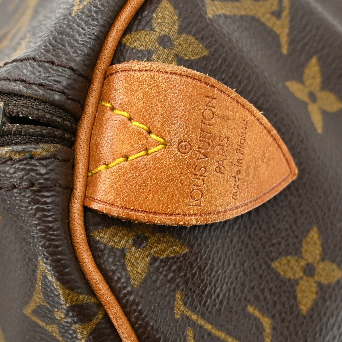 Louis Vuitton Speedy Handbag Monogram Canvas Brown Canvas Handbag ( )