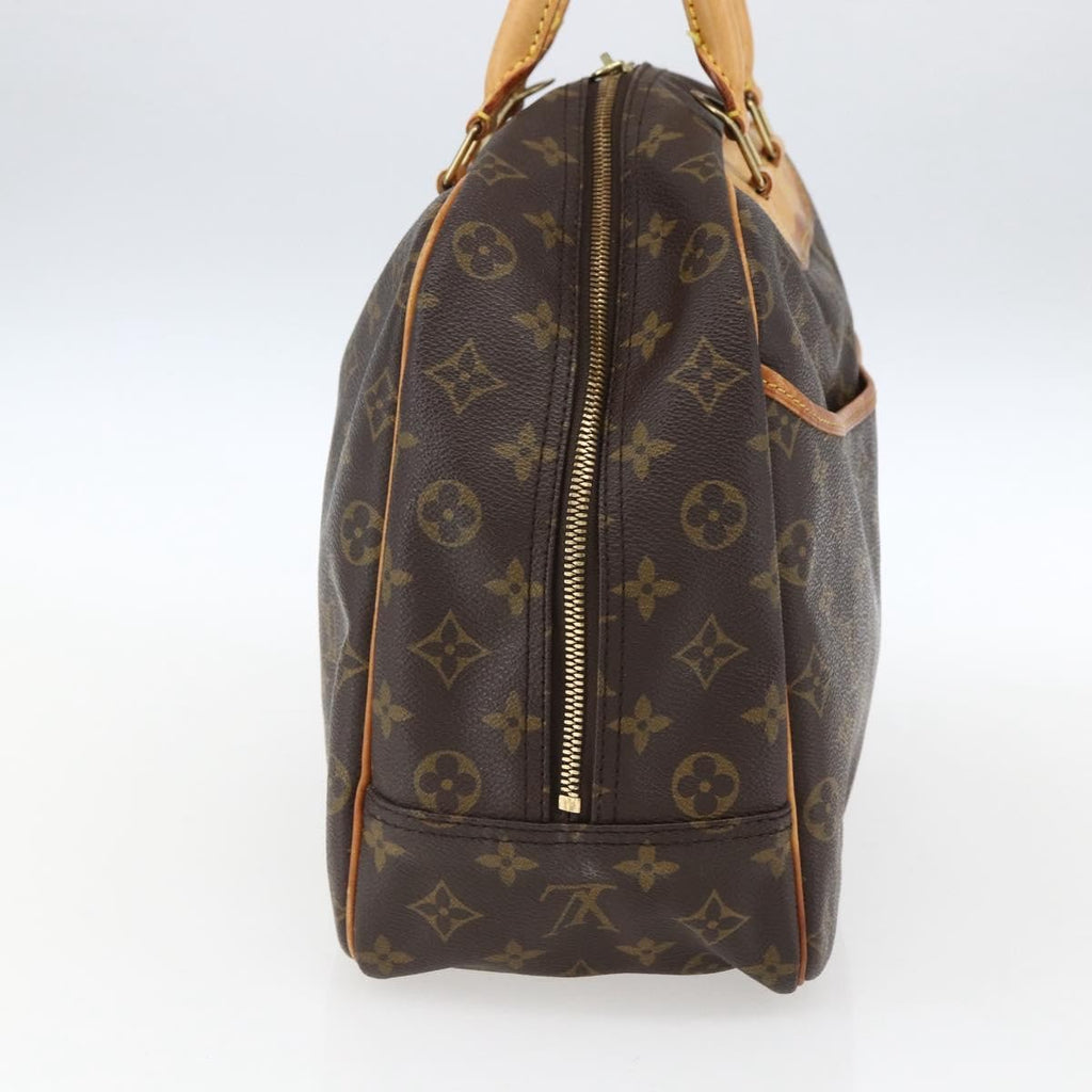 Louis Vuitton Deauville Handbag Monogram Canvas Brown Canvas Handbag (Authentic  )