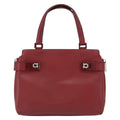 Salvatore Ferragamo Double Gancini Side Buckle Tote Leather Red Leather Handbag (Authentic  )