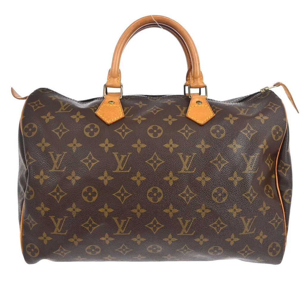 Louis Vuitton Speedy Handbag Monogram Canvas Brown Canvas Handbag ( )