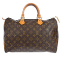 Louis Vuitton Speedy Handbag Monogram Canvas Brown Canvas Handbag ( )