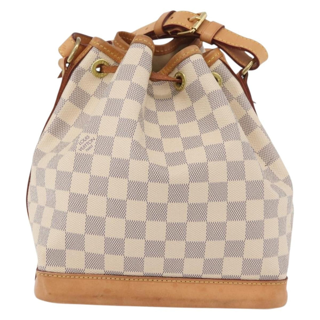 Louis Vuitton Noe Handbag Damier White Canvas Handbag (Authentic  )