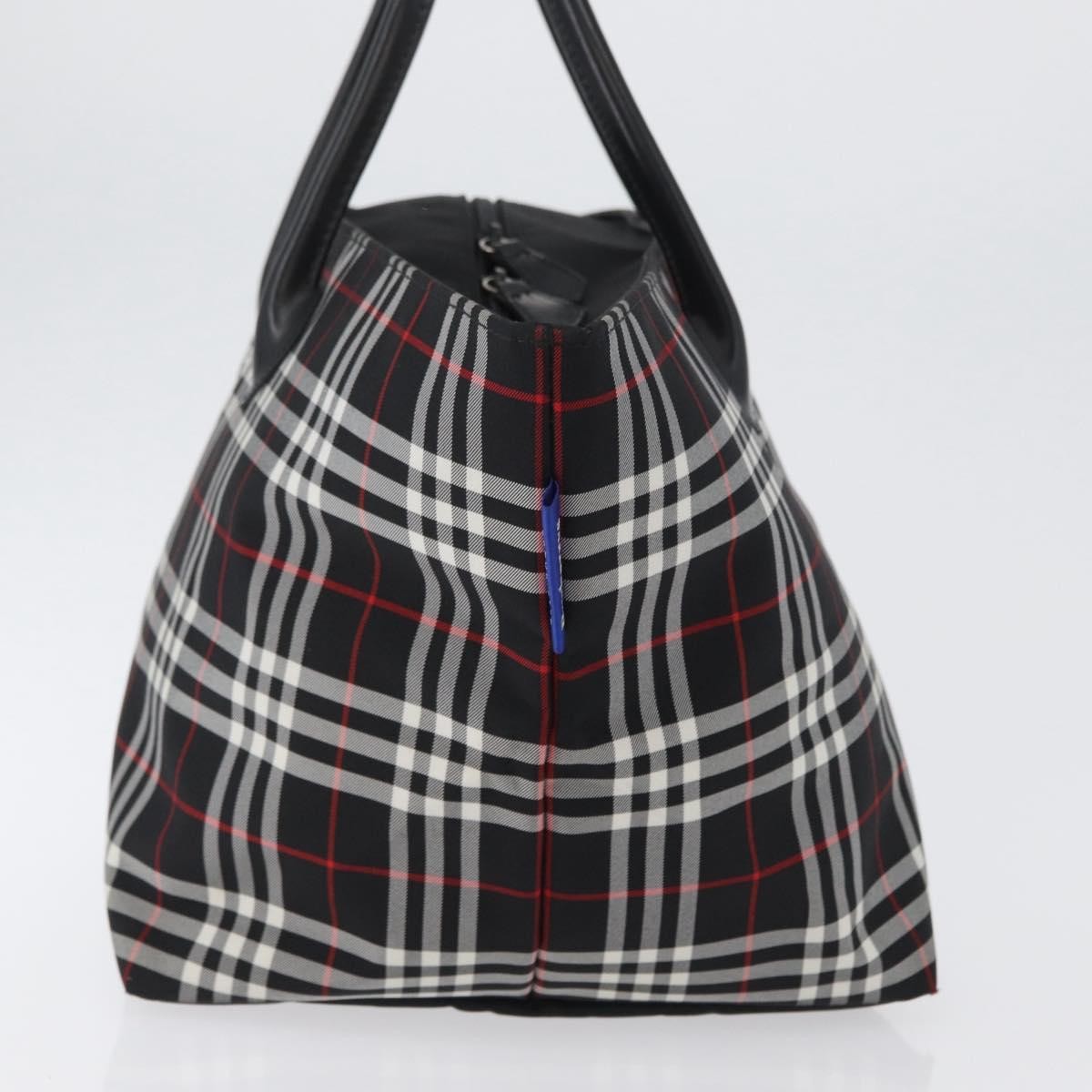 Burberry Nova Check Handbag Nylon Black Nylon Handbag (Authentic  )