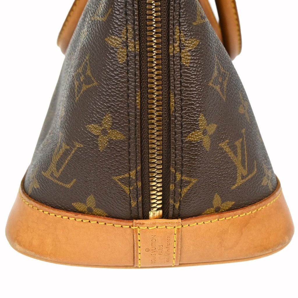 Louis Vuitton Alma Handbag Monogram Canvas Brown Canvas Handbag ( )