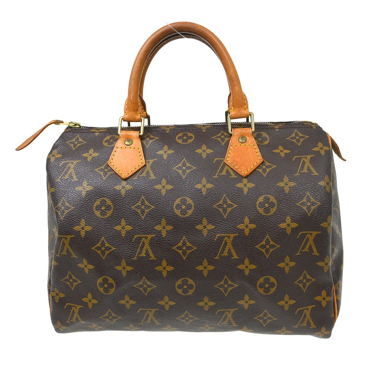Louis Vuitton Speedy Handbag Monogram Canvas Brown Canvas Handbag ( )