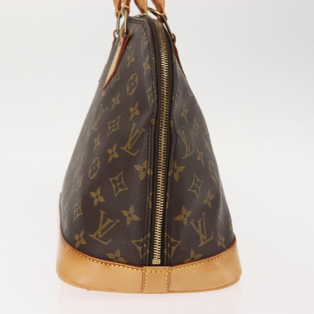 Louis Vuitton Alma Handbag Monogram Canvas Brown Canvas Handbag (Authentic  )
