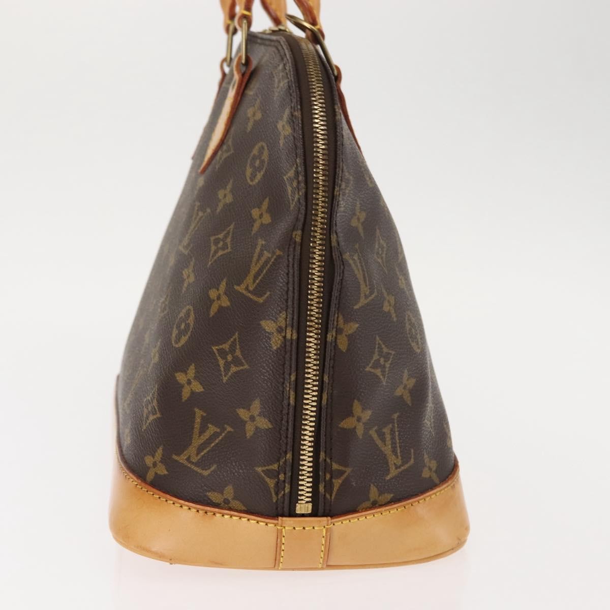 Louis Vuitton Alma Handbag Monogram Canvas Brown Canvas Handbag (Authentic  )