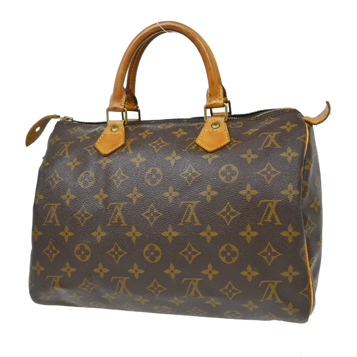 Louis Vuitton Speedy Handbag Monogram Canvas Brown Canvas Handbag ( )