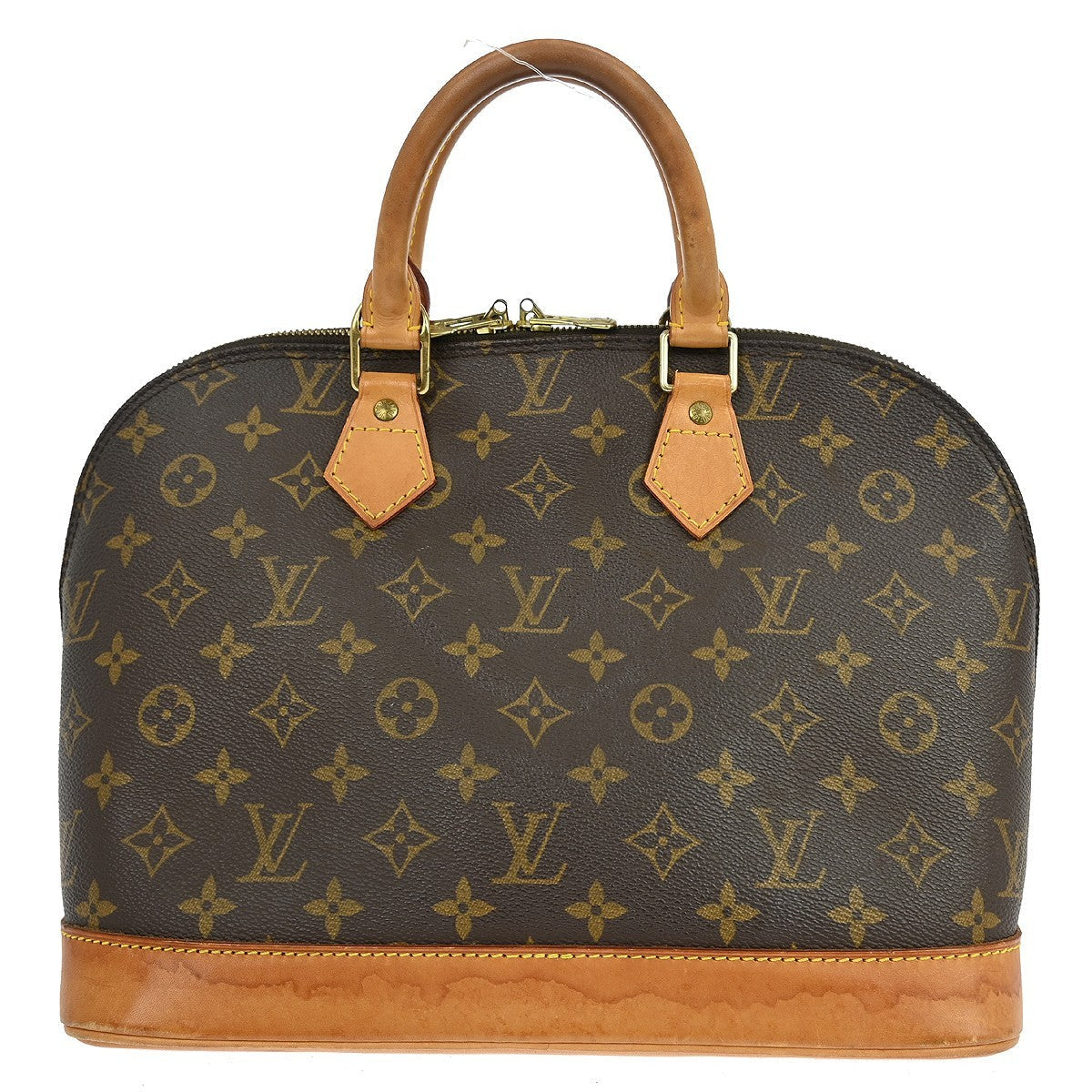 Louis Vuitton Alma Handbag Monogram Canvas Brown Canvas Handbag ( )