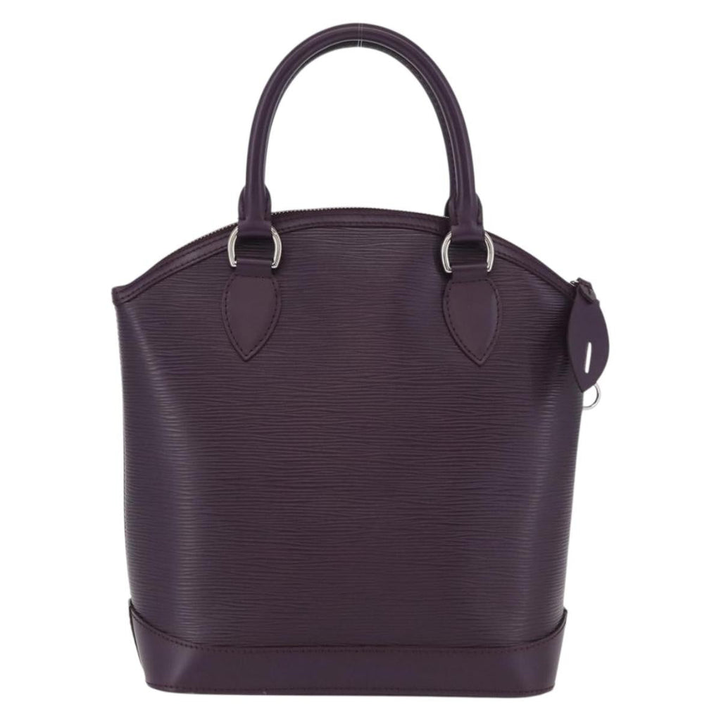 Louis Vuitton Lockit Handbag Epi Leather Purple Leather Handbag (Authentic  )