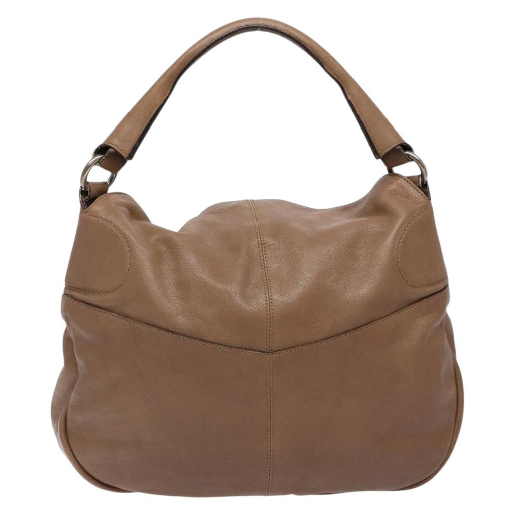 Salvatore Ferragamo Vintage Handbag Leather Brown Leather Handbag (Authentic  )